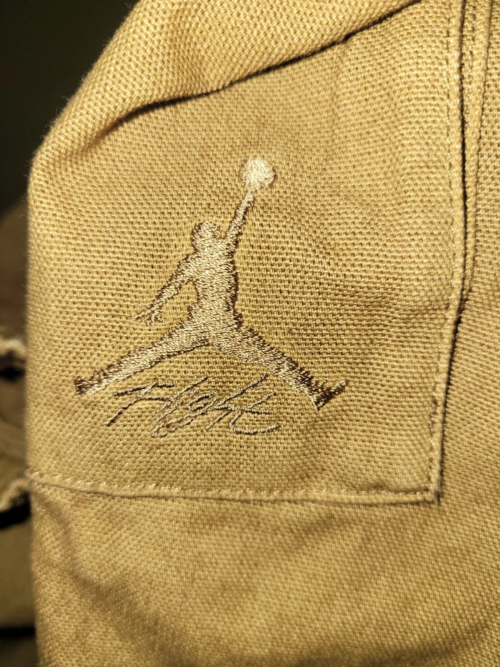 Jordan Men's Tan Cargo Pants with Utility Pockets
